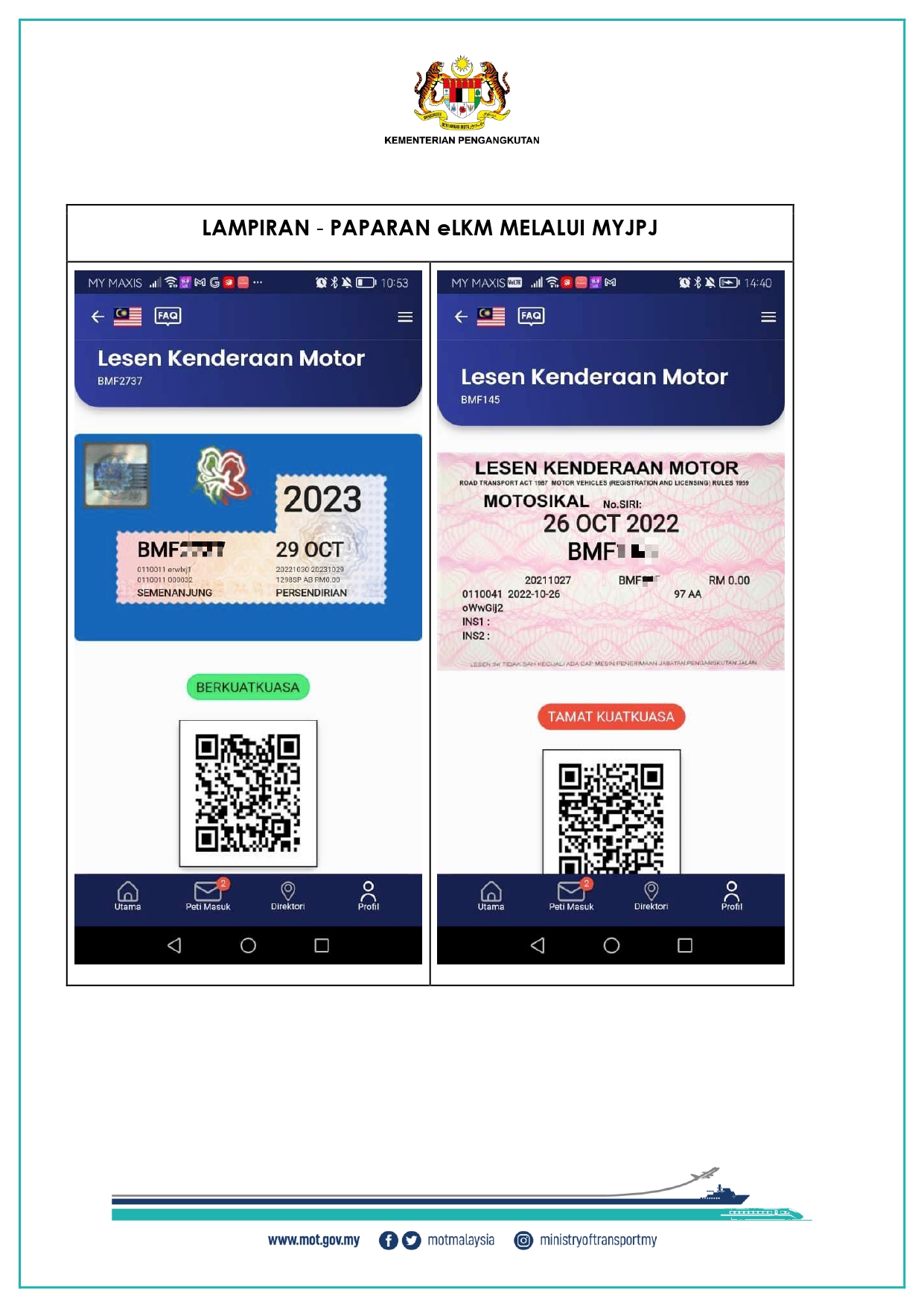 Malaysia Laksana Lesen Memandu & Cukai Jalan Digital - Untuk Kenderaan ...